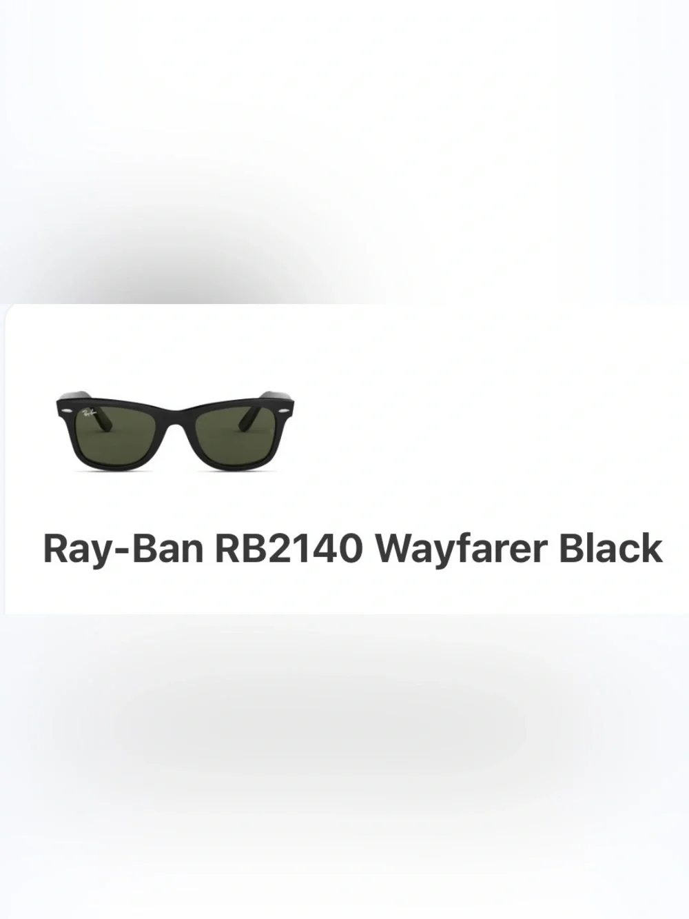 Ray-Ban RB2140 Wayfarer Black, Extra Large